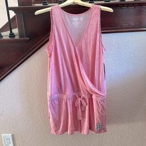 MLB Concepts Sports Womens XL Striped Saint Louis Cardinals Sleepwear Romper NWT